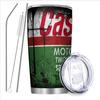 20oz Edelstahl Isolierter Becher WD40 Motorölfilter Aufdruck Doppelwandig mit Strohhalm und Deckel hält Kaltes Heißes Getränk Autobecher