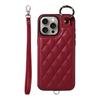 Porta Anelli Carte Slot Portafoglio Custodia in Pelle per iPhone 16 Pro Max 15 14 Plus 13 12 11 SE2022 Cinturino a Mano Tasca Borsa Custodia Profumata