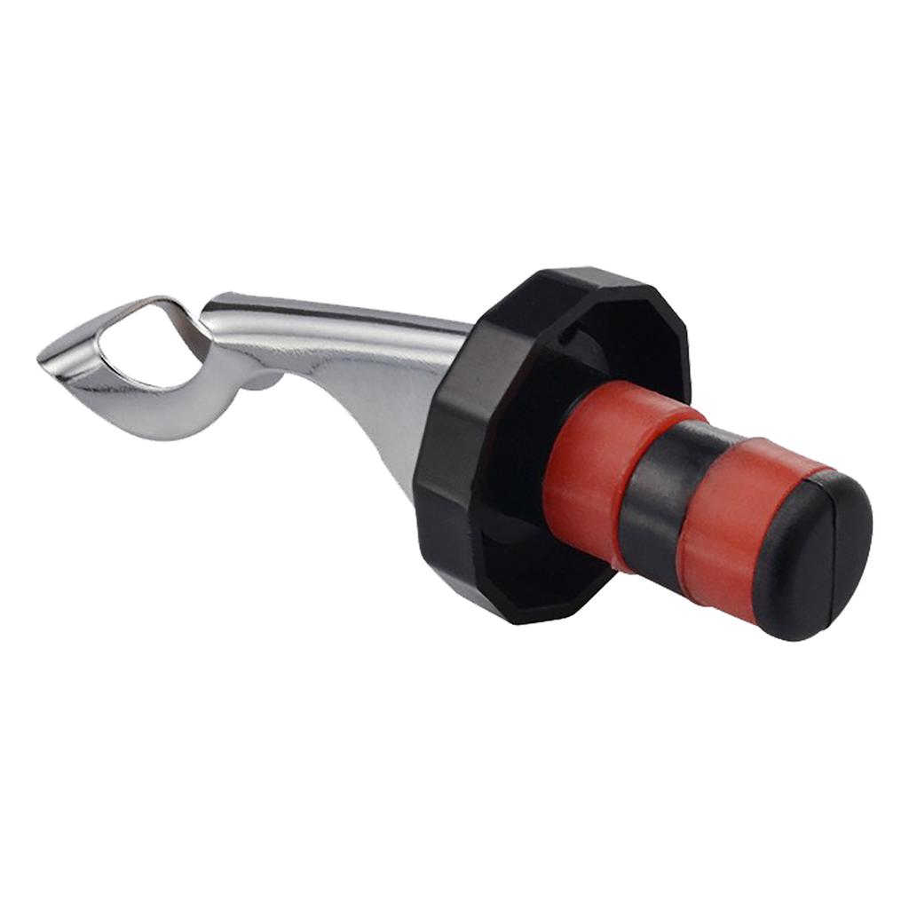 Wine Stopper Black Red Bottle Cork Silicone Tight Sealing Leakage Proof Vacuum Reusable Beverage Stopper