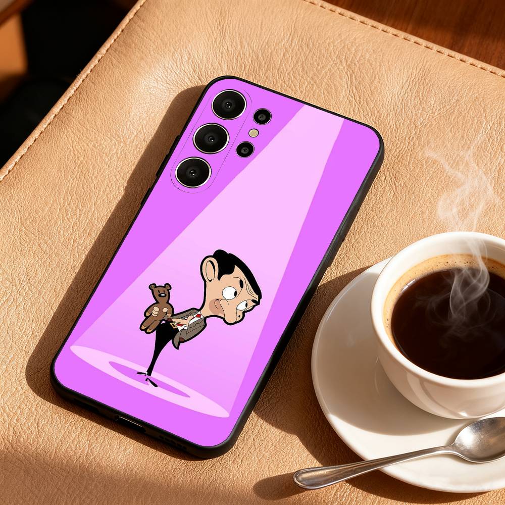 

1PC Classic M-Mr B-Bean Funny Phone Case For Samsung S26,S25,24,23,22,30,21,10,9,Ultra,Plus,Lite,FE Soft Black Case Samsung S225G