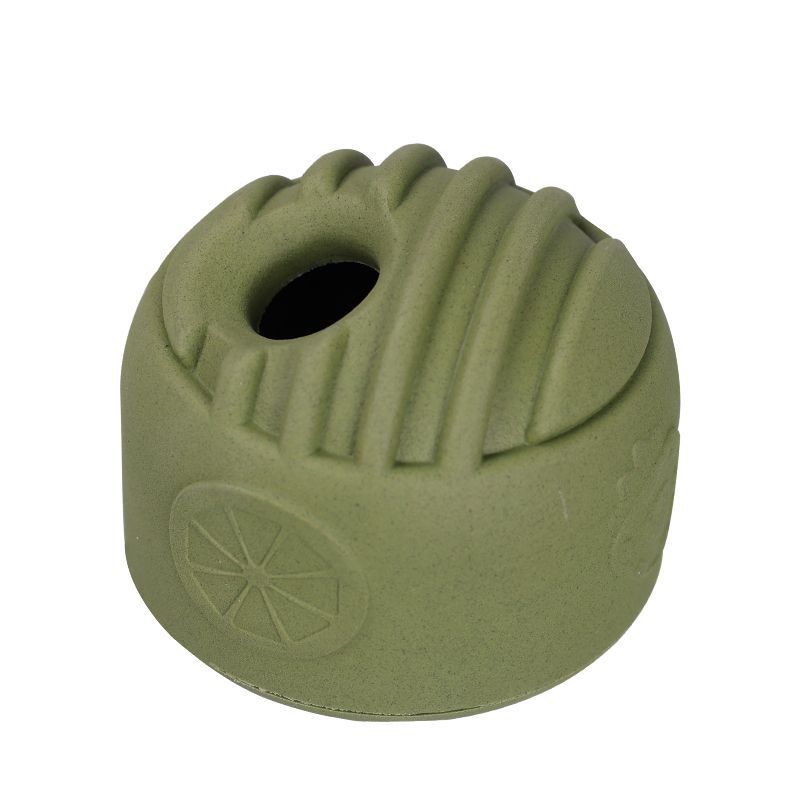 

A Food-grade, Degradable, Mint-flavored Dog Food Leak Ball, Teething and Licking Ball Toy for Boredom Training 98*97mm мятный зеленый