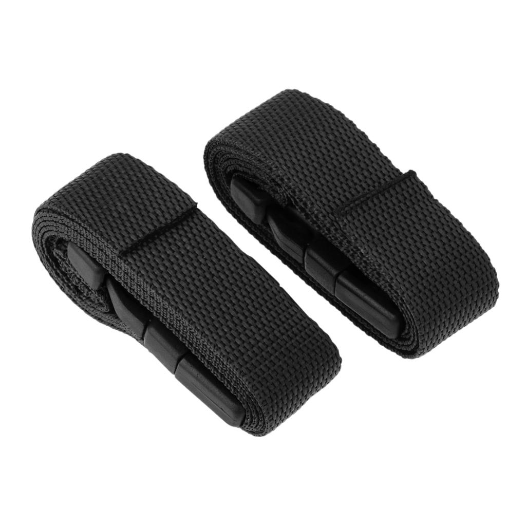 1pair 39.4 Inch* 1 Inch Golf Bag Cart Trolley Webbing Strap Quick Release Strap