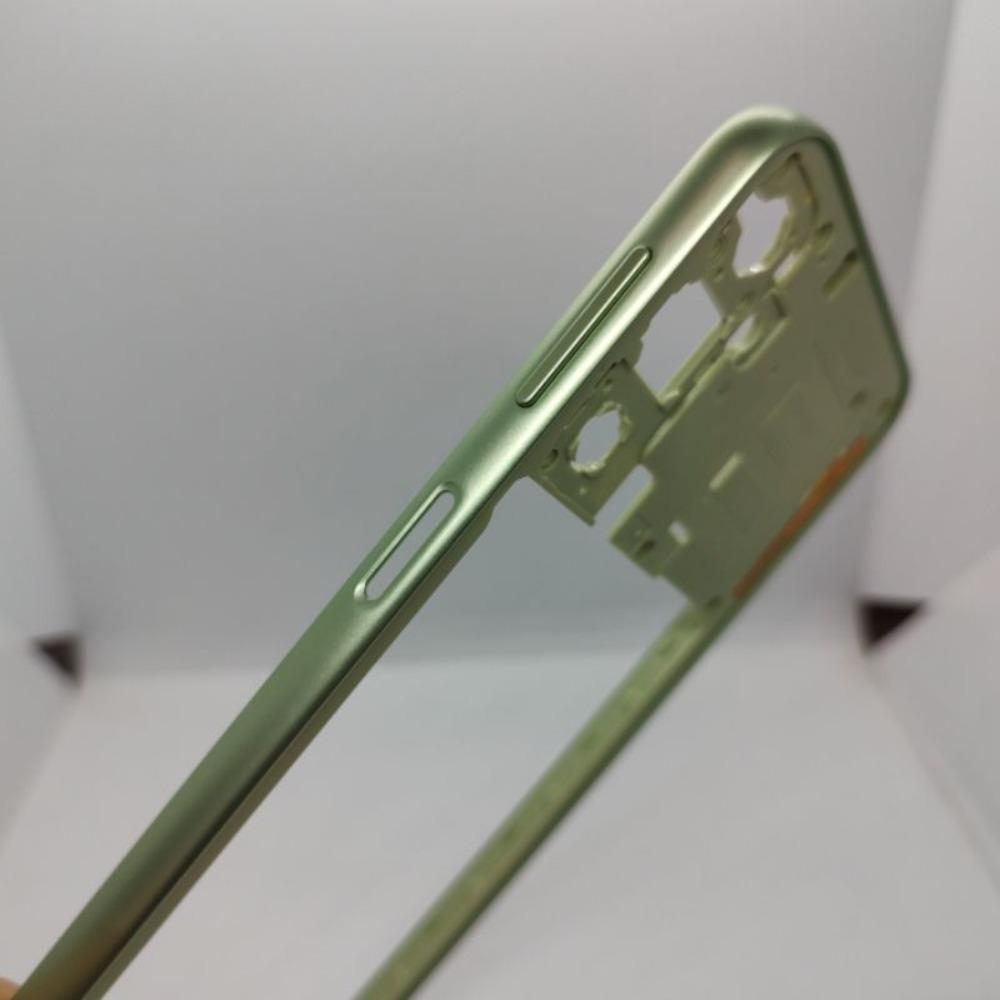 For Samsung A24 4G A245 Middle Frame Housing Bezel Plate With Side Button Repair Parts