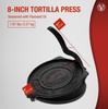 Victoria 8 Inch Commercial Grade Cast Iron Tortilla Press Ultra Heavy Duty HD Iron Victoria TOR001 20cm Cast Iron HD Iron Tortilla Press Taco Press