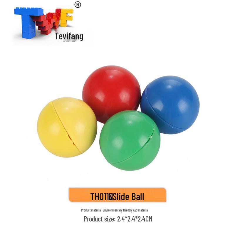 Large Particle Ball Track Building Blocks for Kids