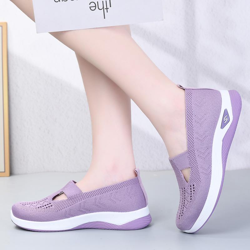 Women Sneakers Fashion Breathable Walking Mesh Platform Shoes Sneakers for Women Gym Vulcanized Shoes Black Female Footwear