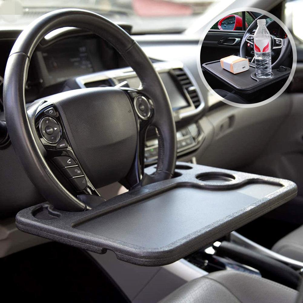 Multifunctional Car Steering Wheel Tray Table Storage Bracket Laptop Computer Desk Mount Stand Eat Work Drink Tray Board Holder