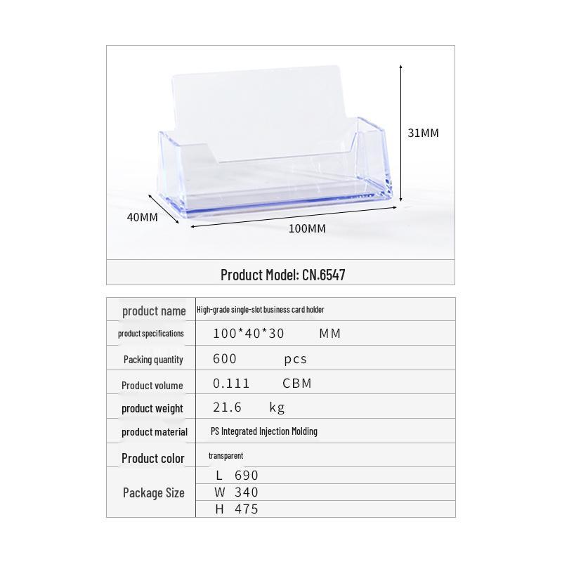 Transparent Ballot Box for Opinion Collection, Elections, Exhibitions, and Business Card Storage