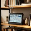 Indoor Climate Calendar Clock with Alarm Reminder, Large Digital Month Week Date Display, Wall Mount Format for Office Schedule Viewing