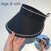 Summer  Empty Top Sport Cap Brim UV Protection Knitted hat Breathable Sun Outdoor Hat Korean Fashion Sunshade