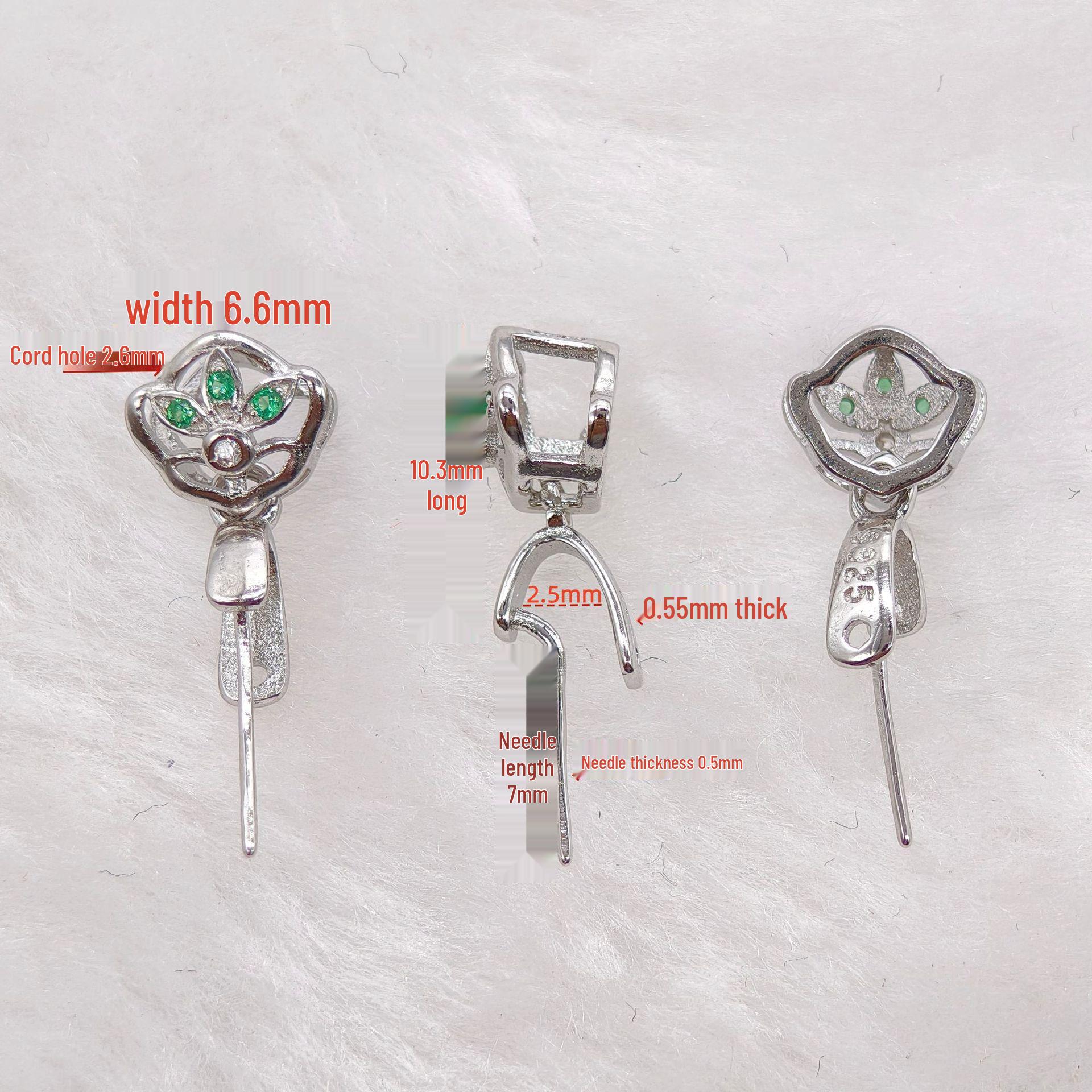 2025 Sterling Silver Buddha Head Jade Pendant Clasp