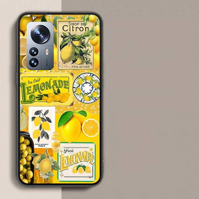 

Lemon Phone Case For Redmi Note 13 Pro Plus 14 Pro+ 12S 12 11S 11T 11E 11 10S 10 9S 9 Xiaomi Capa TPU Note 14 Pro Plus