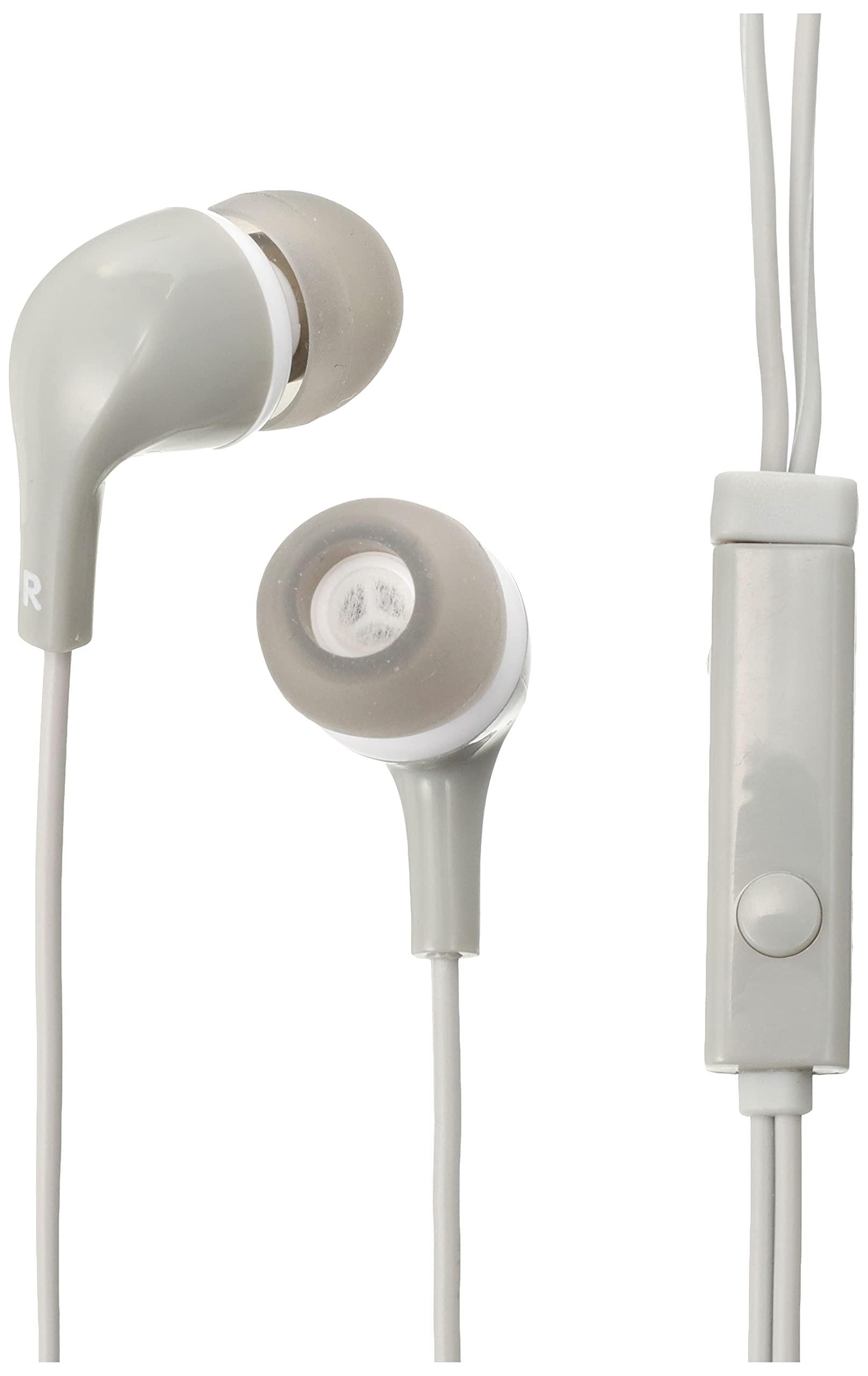 

ELECOM Stereo Headphones Canal CN300 Gray EHP-CN300MGY (with Microphone)