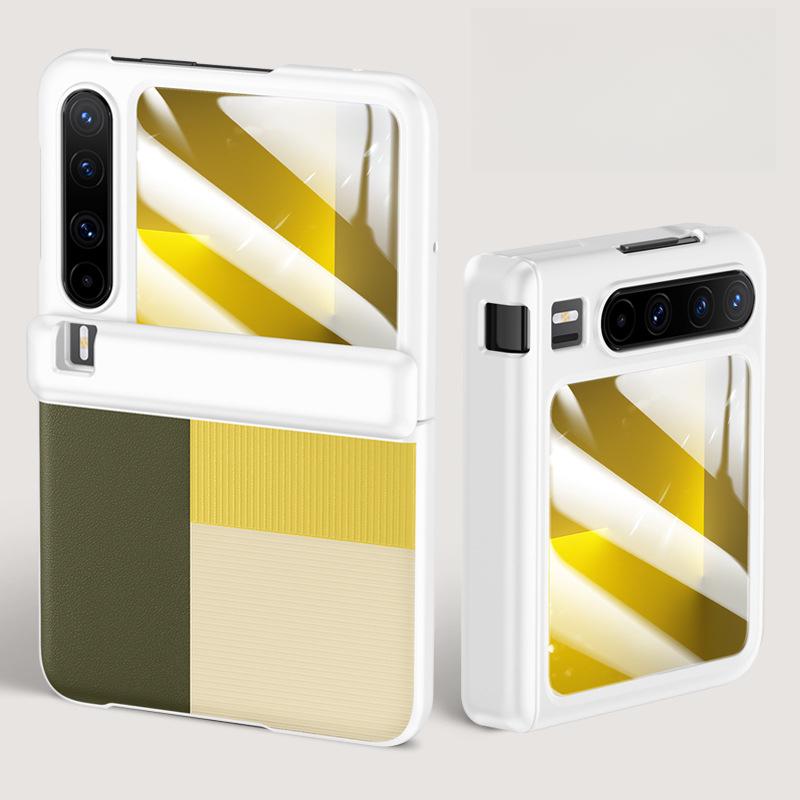 

Suitable for Huawei PuraX Mobile Phone Case Film Integrated Flip Center Shaft Anti-fall Folding Px Skin-feel Flip X Business Leather Case Huawei Pura X