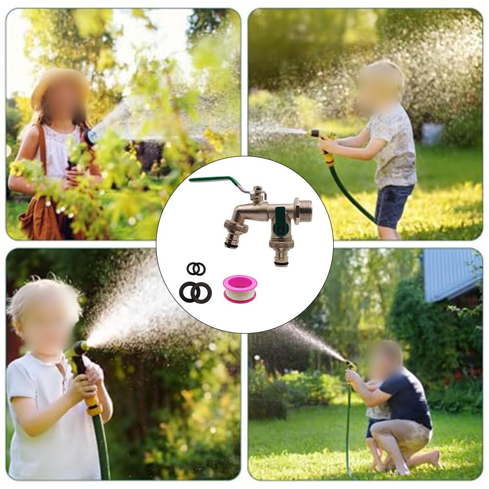 Frost-Resistant Double Outlet Faucet Zinc Alloy Faucet