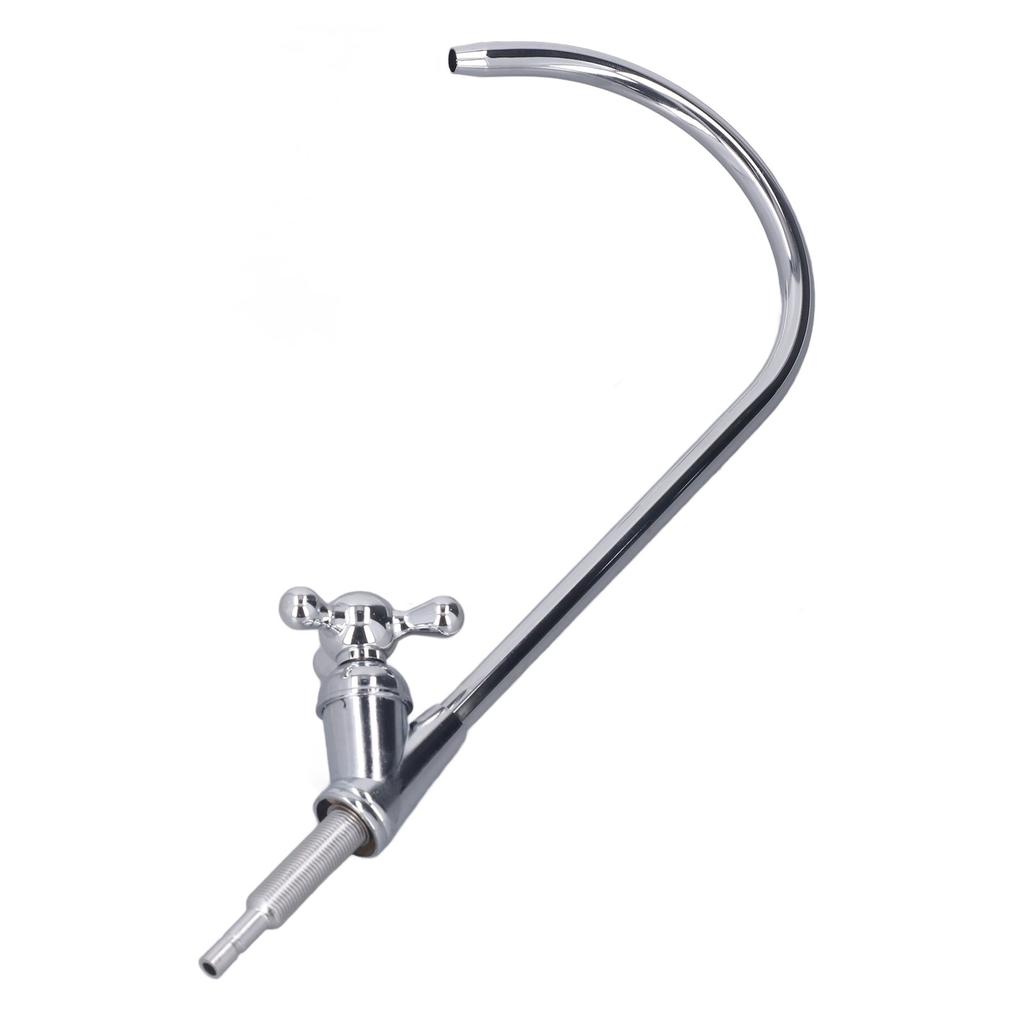 Wasserhahn für Wasserreiniger Keramik Messingventil 1/4 Zoll Schnellanschluss Kalt Einloch Trinkwasser