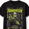 T-shirt Unisex Grafica Classica Horror Gotica Mostro di Frankenstein
