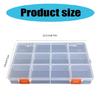 Fishing Tool Box Storage Case Plastics Fishing Tackle Box with Dividers Baits Lures Organizers Tray Easy to Carry