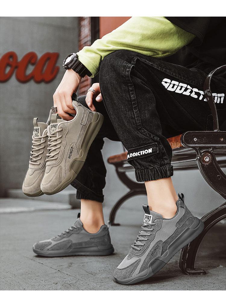 Autumn 2025 Men's Work Shoes: New Style Thick-Soled, Wear-Resistant Labor Protection Sneakers for Construction.