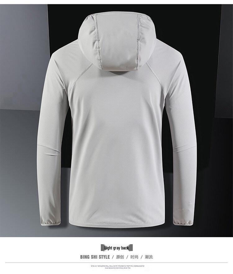 Men's and Couples' Summer UV Protection Ice Silk Fishing Jacket - Thin, Breathable Sun Shield Outerwear.