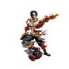 Action Figures One Piece Flower Flower Flame Ace Tip Smile Scene Gk Statue Model Desktop Ornament Decoration For Fans