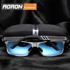 aoron Fashion Aluminum Polarized Sunglasses Mens Personality Sun Glasses Driver Eyeglasses UV400 Anti-glare
