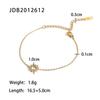 Youthway Stainless Steel Cubic Zirconia Bracelet 18k Gold PVD Plated Colored Crystal Zircon Jewelry For Women Men Gift Brazalete