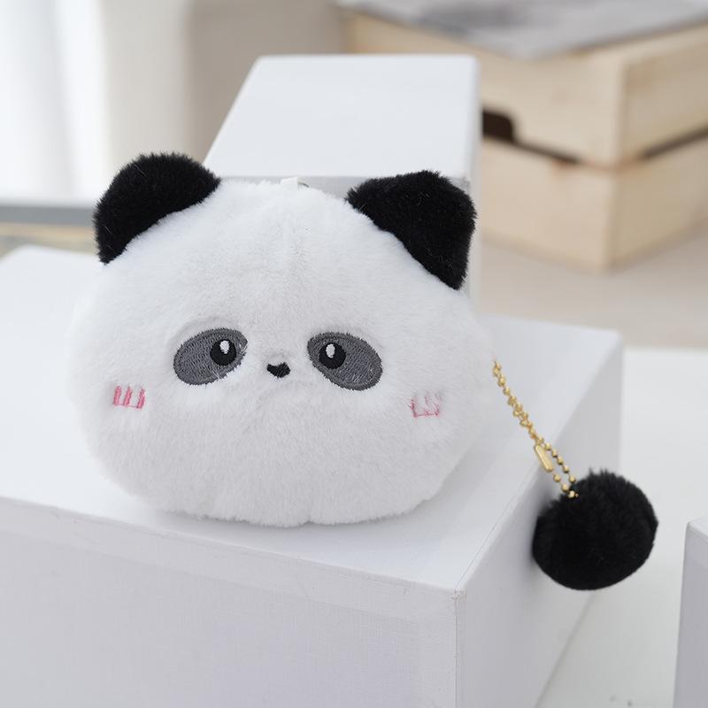 Cartoon Adorable Plush Toy Brooches Frogs Bunnies Pandas And Pink Pigs Bag Accessories