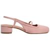 Zara New Year Collection Comfortable Elegant Chunky Heels 3.5cm Women Heels Pink 11831410