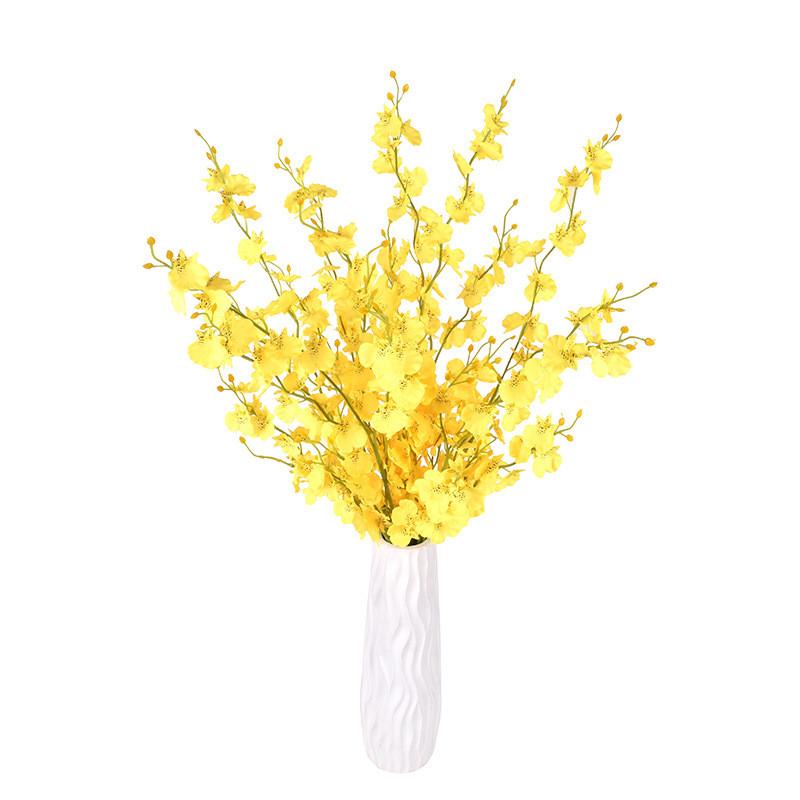 Fivebranch Oncidium Artificial Arrangement For Photography Party And Indoor Decor With Realistic Look