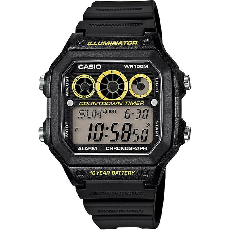 

[Casio] Стандартные цифровые часы CASIO AE-1300WH-1AV мужские черные зарубежные модели [продукт]