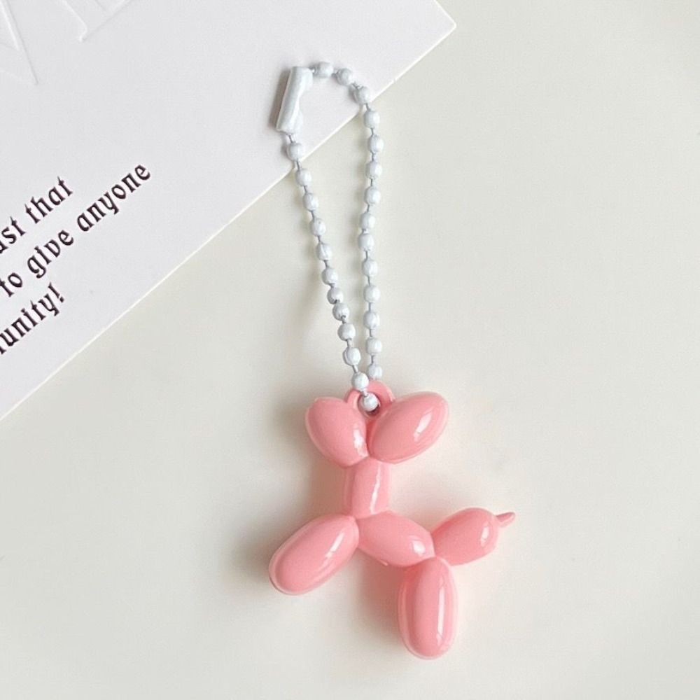 Ball Chain Cartoon Puppy Pendant Dog Balloon Puppy Keychain Creative   Gift