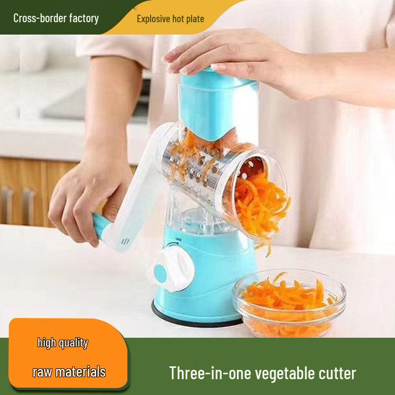 Manual Hand-Cranked Multifunctional Vegetable Cutter & Shredder