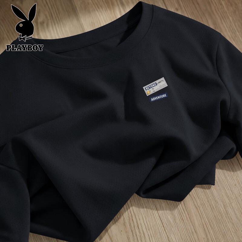 Playboy Men s Lightweight Breathable Quick-Dry T-Shirt 3XL