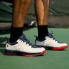Men's Wide Tennis Shoes Breathable All Court Sneakers with Arch Support for Racquetball and Badminton