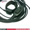 Meiteke Dual PTT Noise Cancelling Throat Mic Headset with Finger PTT and Retractable Vibration Mic.