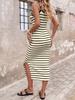 2026 European & American Slim-Fit Striped Summer Tank Dress: Fashionable & Versatile