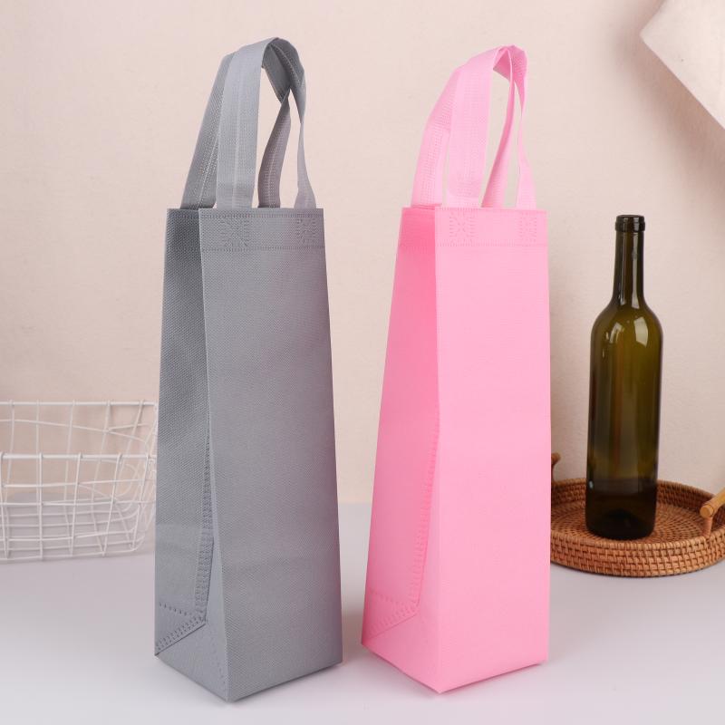 Wine Bag Non-Woven Fabric Tote Bottle Wine Carrier Bag Padded Wine Cooler Gift For Wine Lovers Or Wedding
