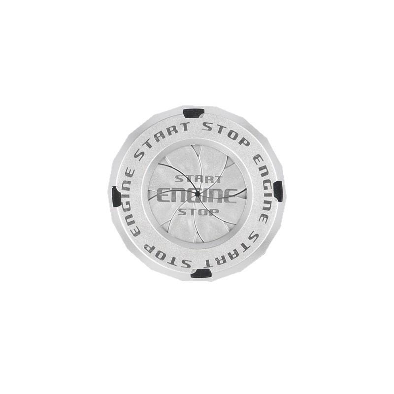 

Universal Car Ignition Button Decorative Cover with Hidden Protective Feature сірий колір