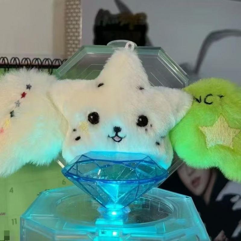 1PC Star Pendant Key Chain Doll Album Plush Pendant Doll School Bag Decoration Gifts