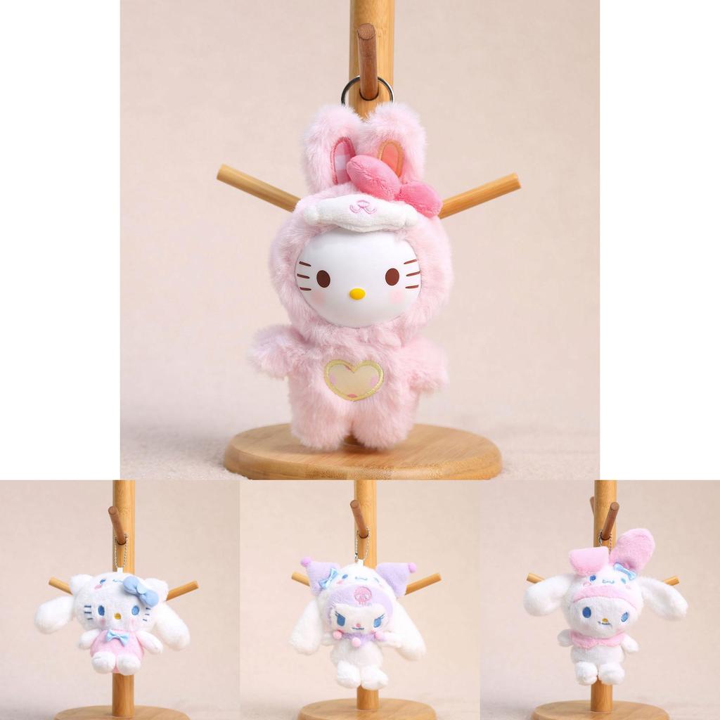 Cinnamoroll Kuromi Hello Kitty Melody Plush Keychain With Durable Material For Collectors And Fans