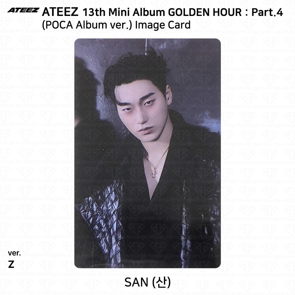 ATEEZ 13. Mini-Album Golden Hour Teil 4 POCA Album Version. Fotokarte