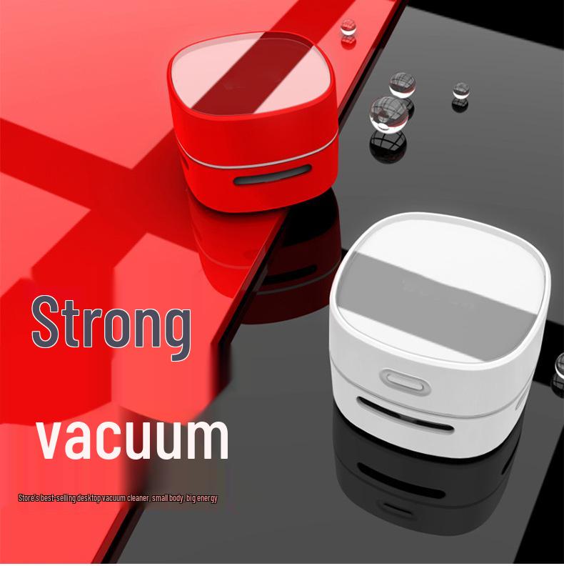 Rechargeable Desktop Vacuum Cleaner for Pencil Shavings - Large Suction, Mini Eraser for Students