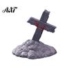Secret Room Micro Scenery Halloween Miniature Resin Ornaments, Landscape Desktop Decor, Horror Ghost Tombstone Figures Scene Accessories for Fish Tank