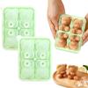 3Pcs Bear Shaped Ice Cube Trays Food-Grade Silicone Ice Mold for Whiskey Cocktails Coffee Juice Easy Release Creative Ice Cube Maker