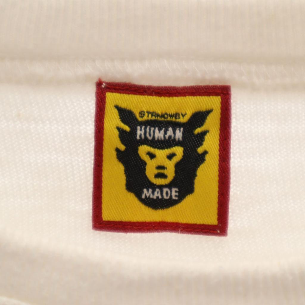 Human Made Made In Japan Short Sleeve T-shirt 2XL White Big Size Men's Used