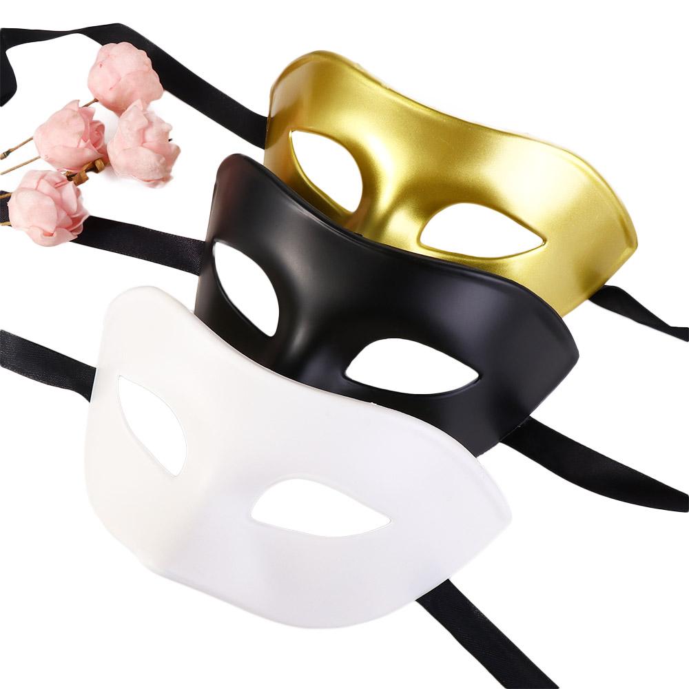 Men Carnival Costume Props Party Cosplay Props Halloween  Masks Half Face Mask Prom Party Supplies