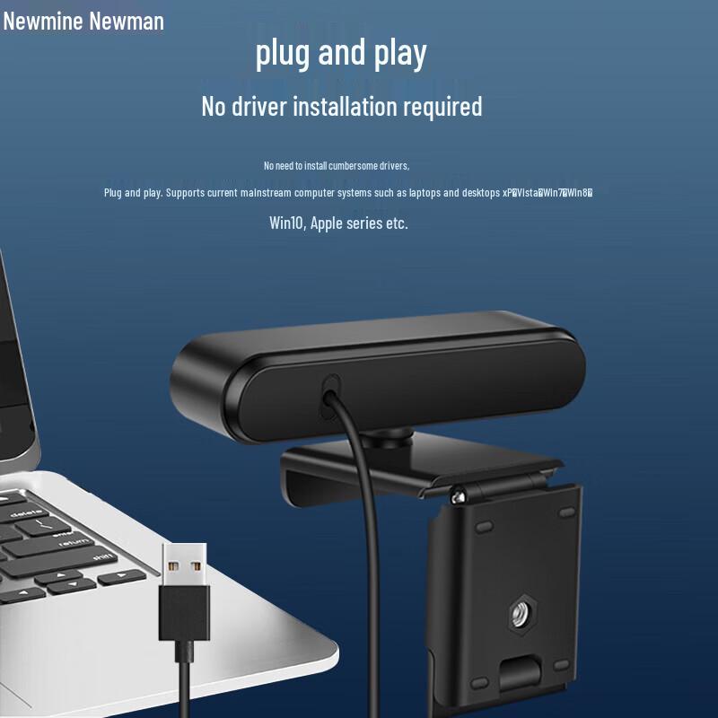 Newsmy NM08 1080P HD Webcam with Microphone