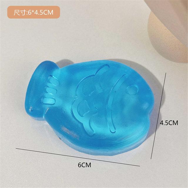 New Fidget Toy Mini Squishy Toys Mochi Ice Block Stress Ball Toy Kawaii Transparent Cube Cat Paw Fish Stress Relief Squeeze Toy