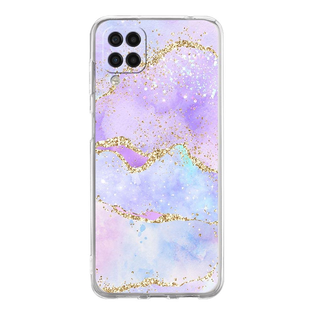 Agate Marble Phone Case For Samsung Galaxy A51 A71 A21S A12 A11 A31 A41 A03S A13 A33 A73 A53 A52 A32 5G A23 Soft Clear Cover